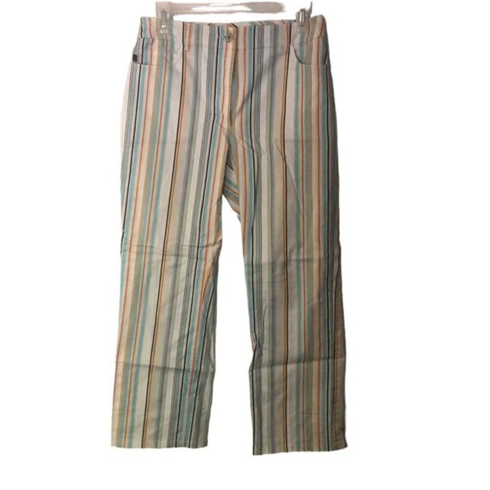 Vintage Peck & Peck Collection Womens Classic Straight Leg Jeans Stripes Size 4